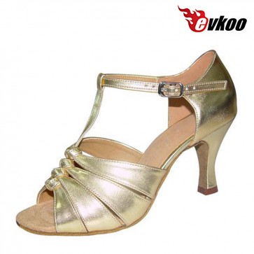Pu leather five color can for choice woman Latin ballroom dance shoes 7cm heel