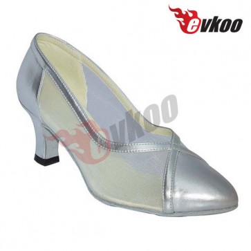 Professional Women Ballroom Mordern Dance shoes with middle heel