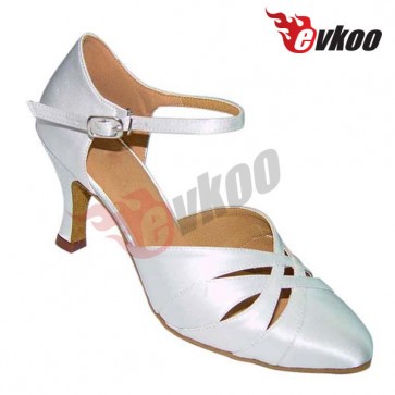 Professional new style Satin lady Ballroom Mordern Dance Shoes with High Quality