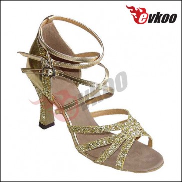 Newest design pu+ sparking upper material latin/ballroom  dance shoes