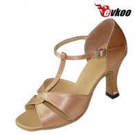 New Satin Latin /Ballroom Middle heel safe Dance Shoes for ladies