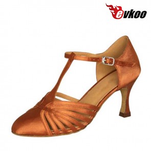 T-starp modern dance shoes for ladies with 7cm heel  free shipping shoes