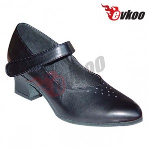 Genuine Leather/ sparking material low heel modern comfortable dance shoes