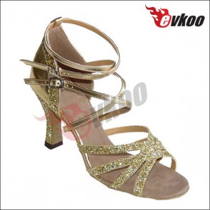 Newest design pu+ sparking upper material latin/ballroom  dance shoes