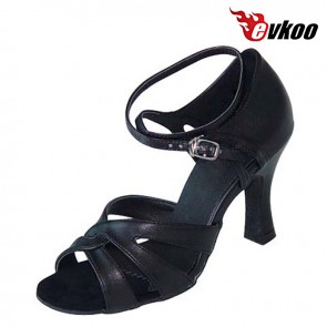 Woman Latin dance shoes High Quality nubuck satin or leather shoes 7 cm heel can be custom soft sole salsa shoes