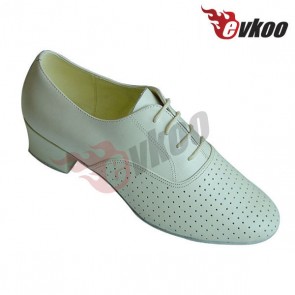 Breathable perforated leather latin/ballroom dance shoes for man
