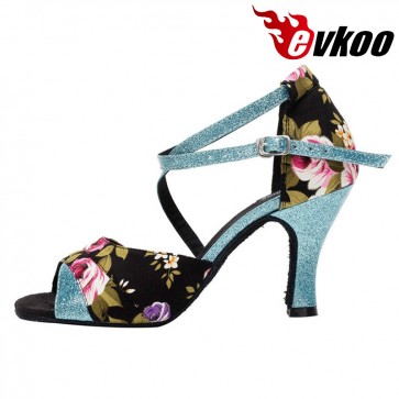 Be Your Lover New Design Flower Satin Latin Dance Shoes For Women Ballroom Shoes Online Dancing Shoes Made In China