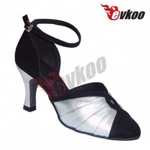 Classical professional middle heel lady ballroom mordern dance shoes 