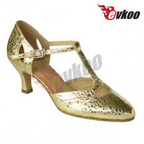 EVK Professional Fashion Ballroom Golden Mordern Dance Shoes,Woman Dance Shoes