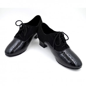 Nubuck and leather material man's latin/modern/ballroom dance shoes